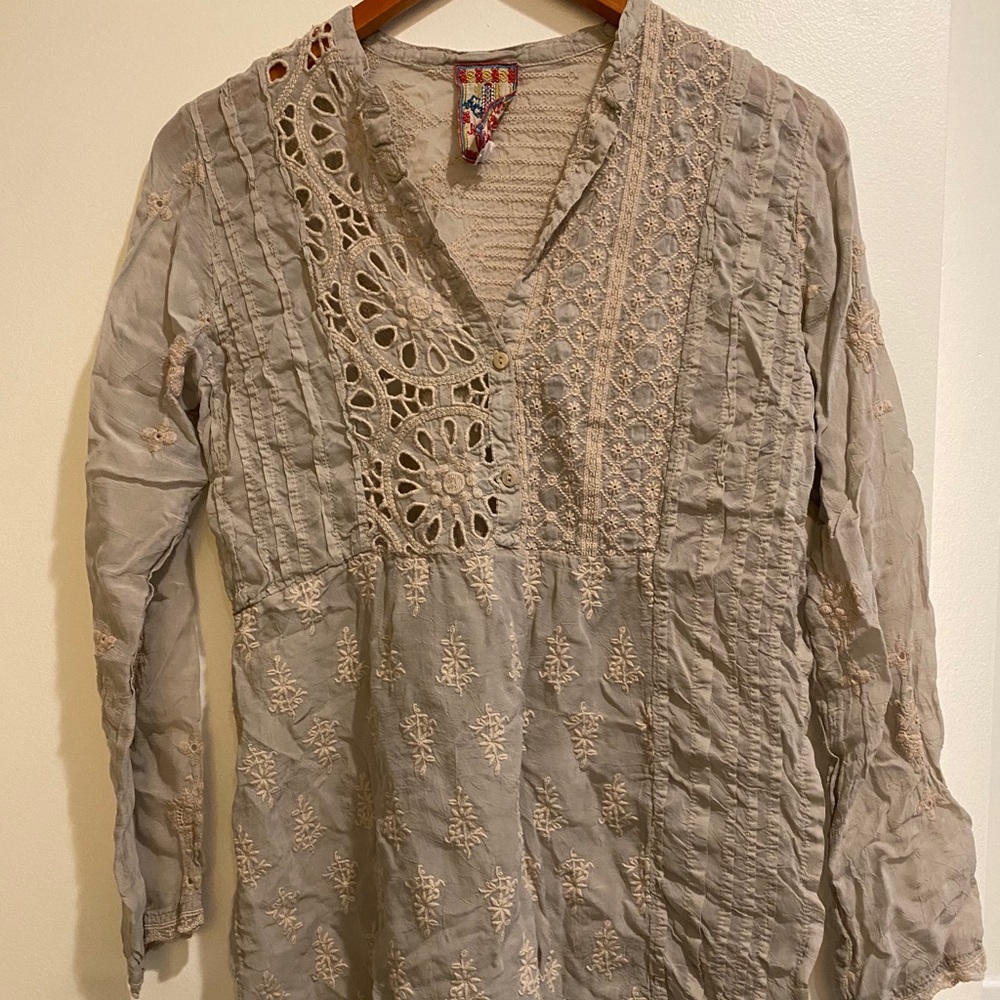 Johnny Was Lavender Blouse- S/M